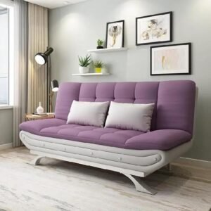 Poppins HOME Stylish Sofa Bed for Versatile Living Cozy Sofa Turns Bed Comfort for Sitting or Sleeping (Muave)